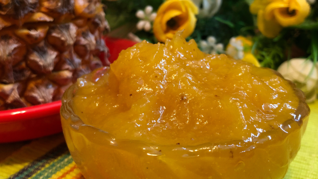 Homemade Pineapple Chunky Jam | No Preservatives No Artificial Color