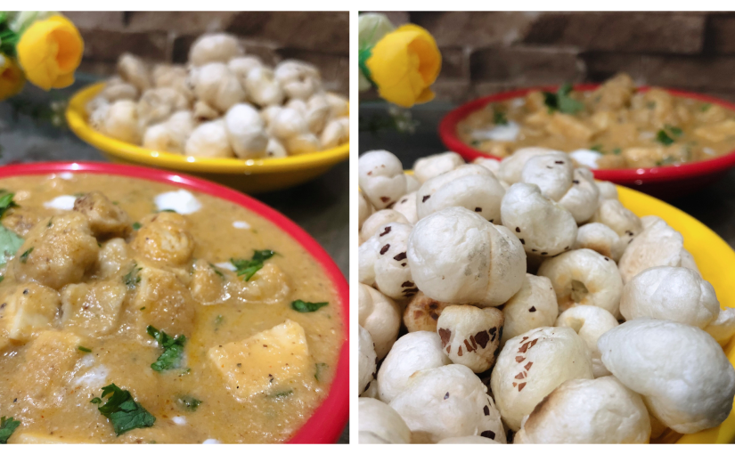 Creamy Makhana Paneer Sabzi | Calcium Rich Lunch Recipe