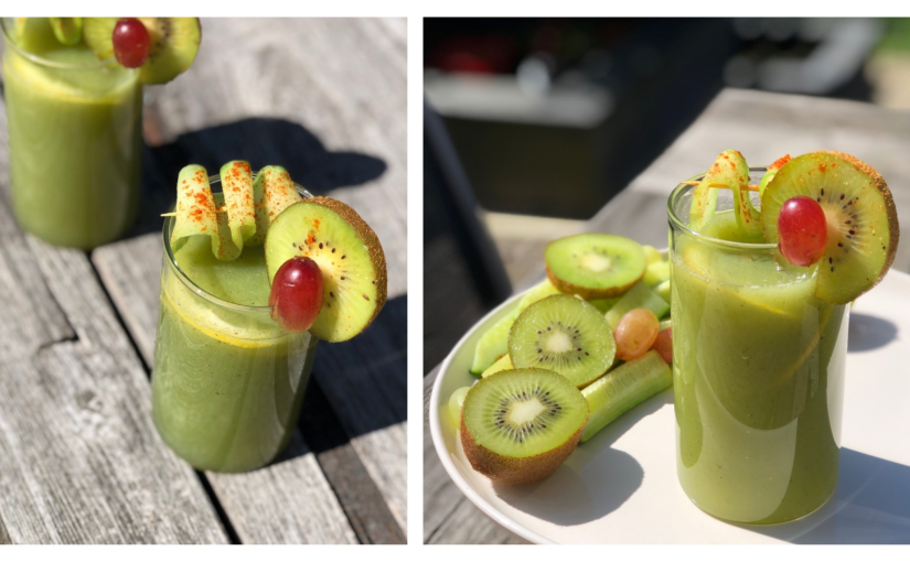 Cucumber Kiwi Lemonade | No Sugar Beverage | Cucumber Summer Cooler