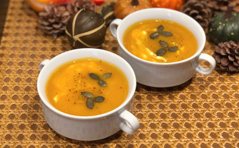 Pumpkin Tomato Soup | Autumn Soup Bowl | Veggies Soup